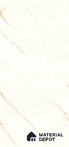 Marble Crema Marfil Wall & Floor Tile TL 07869 Almond Cream 4 ft x 2 ft Glossy Finish Vitrified Tile - 9 mm | 4 Random Designs | Suitable For Living Room, Bedroom, Dining