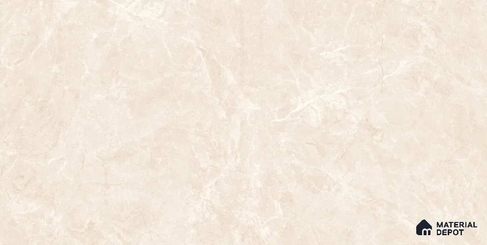 Marble Crema Marfil Wall & Floor Tile TL 07878 Latte Beige 4 ft x 2 ft High Gloss Finish Vitrified Tile - 9 mm | Suitable For Living Room, Bedroom, Dining