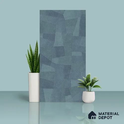 Punch Floor & Wall Tile TL 07889 Levels Aqua Decor - 1 4 ft x 2 ft Matte Finish Vitrified Tile - 9 mm | Suitable For living Room, Bedroom, Bathroom
