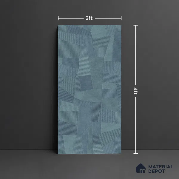 Punch Floor & Wall Tile TL 07889 Levels Aqua Decor - 1 4 ft x 2 ft Matte Finish Vitrified Tile - 9 mm | Suitable For living Room, Bedroom, Bathroom