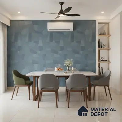 Punch Floor & Wall Tile TL 07889 Levels Aqua Decor - 1 4 ft x 2 ft Matte Finish Vitrified Tile - 9 mm  | Suitable For living Room, Bedroom, Bathroom