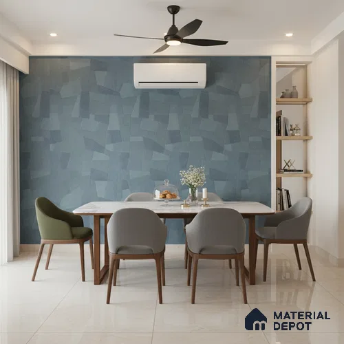 Punch Floor & Wall Tile TL 07889 Levels Aqua Decor - 1 4 ft x 2 ft Matte Finish Vitrified Tile - 9 mm | Suitable For living Room, Bedroom, Bathroom