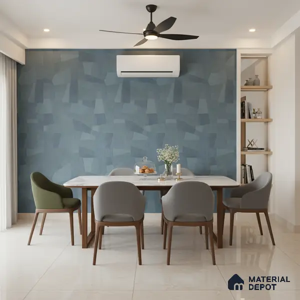 Punch Floor & Wall Tile TL 07889 Levels Aqua Decor - 1 4 ft x 2 ft Matte Finish Vitrified Tile - 9 mm  | Suitable For living Room, Bedroom, Bathroom