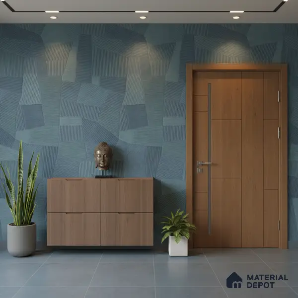 Punch Floor & Wall Tile TL 07889 Levels Aqua Decor - 1 4 ft x 2 ft Matte Finish Vitrified Tile - 9 mm  | Suitable For living Room, Bedroom, Bathroom
