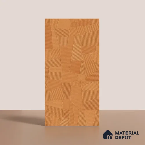 Punch Floor & Wall Tile TL 07894 Levels Marigold Decor - 1 4 ft x 2 ft Matte Finish Vitrified Tile - 9 mm | Suitable For living Room, Bedroom, Bathroom