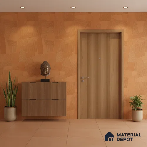 Punch Floor & Wall Tile TL 07894 Levels Marigold Decor - 1 4 ft x 2 ft Matte Finish Vitrified Tile - 9 mm | Suitable For living Room, Bedroom, Bathroom