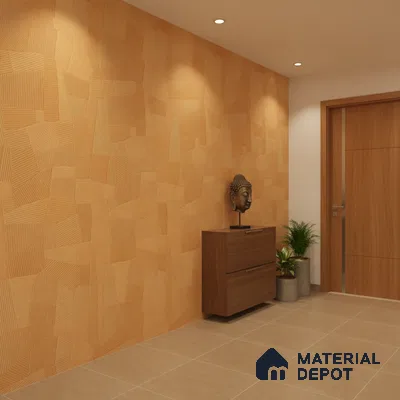 Punch Floor & Wall Tile TL 07895 Levels Melon Yellow Decor - 1 4 ft x 2 ft Matte Finish Vitrified Tile - 9 mm  | Suitable For living Room, Bedroom, Bathroom