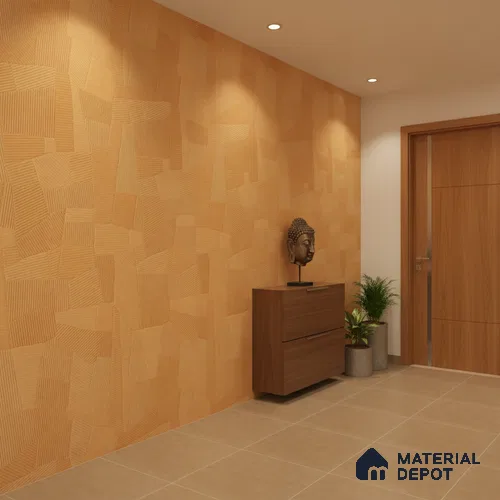 Punch Floor & Wall Tile TL 07895 Levels Melon Yellow Decor - 1 4 ft x 2 ft Matte Finish Vitrified Tile - 9 mm | Suitable For living Room, Bedroom, Bathroom