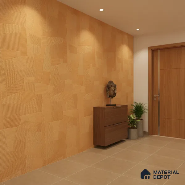 Punch Floor & Wall Tile TL 07895 Levels Melon Yellow Decor - 1 4 ft x 2 ft Matte Finish Vitrified Tile - 9 mm | Suitable For living Room, Bedroom, Bathroom