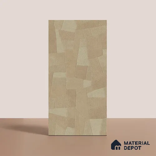 Punch Floor & Wall Tile TL 07896 Levels Sand Decor - 1 4 ft x 2 ft Matte Finish Vitrified Tile - 9 mm | Suitable For living Room, Bedroom, Bathroom