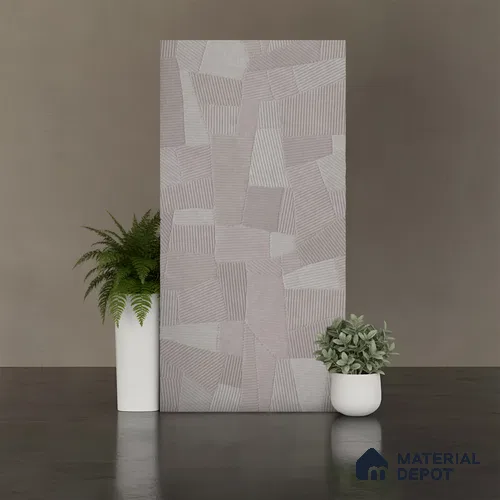 Punch Floor & Wall Tile TL 07897 Levels Steel Decor - 1 4 ft x 2 ft Matte Finish Vitrified Tile - 9 mm | Suitable For living Room, Bedroom, Bathroom