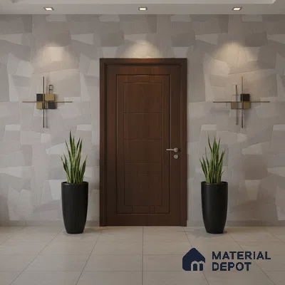 Punch Floor & Wall Tile TL 07897 Levels Steel Decor - 1 4 ft x 2 ft Matte Finish Vitrified Tile - 9 mm  | Suitable For living Room, Bedroom, Bathroom