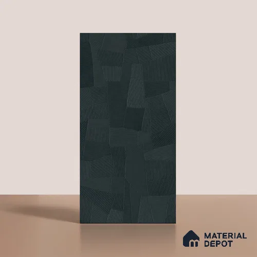 Punch Floor & Wall Tile TL 07898 Levels Teal Decor - 1 4 ft x 2 ft Matte Finish Vitrified Tile - 9 mm | Suitable For living Room, Bedroom, Bathroom
