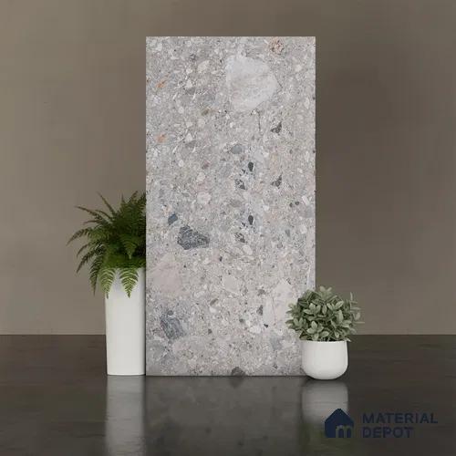 Stone Floor & Wall Tile TL 07901 C Fossil Hav 4 ft x 2 ft Matte Finish Endless Vitrified Tile - 9 mm | Suitable For living Room, Bedroom, Bathroom