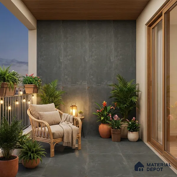 Punch Floor & Wall Tile TL 07902 K Spoleto Willow 4 ft x 2 ft Matte Finish Vitrified Tile - 9 mm | 6 Random Designs | Suitable For living Room, Bedroom, Bathroom