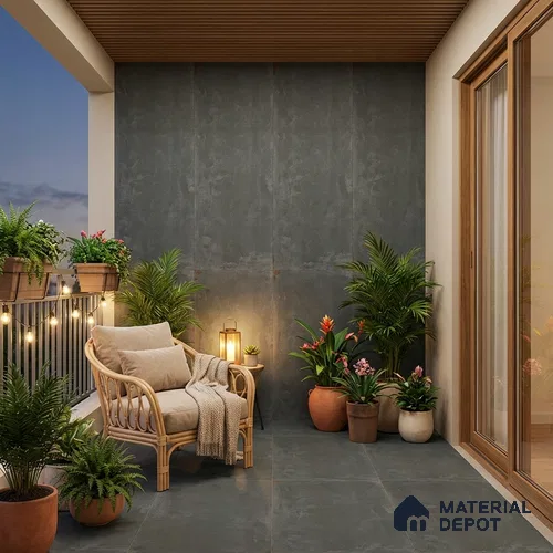 Punch Floor & Wall Tile TL 07902 K Spoleto Willow 4 ft x 2 ft Matte Finish Vitrified Tile - 9 mm | 6 Random Designs | Suitable For living Room, Bedroom, Bathroom
