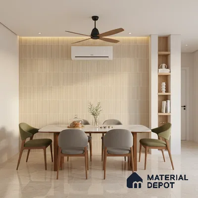 Punch Wall Tile TL 07946 F Warm Avorio Decor 4 ft x 2 ft Matte Finish Vitrified - 9 mm | Suitable For Living Room, Bathroom, Foyer, Courtyard, Dining & Highlighter Wall