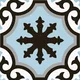 Multifired Moroccan Floor & Wall Tile TL 07956 B Graphite Lace 12 x 12 inch Vitrified Matte Finish - 9 mm | Suitable for Living Room, Bathroom, Kitchen & Backsplash | Image 01