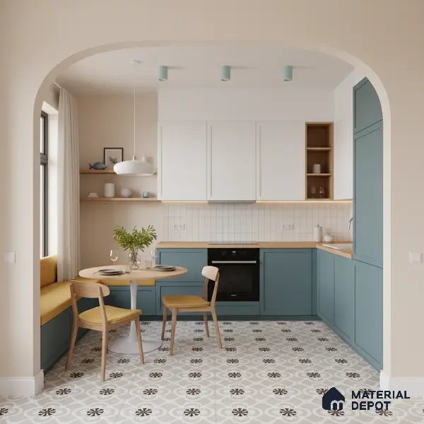 Floor & Wall Tile TL 07967 Fileto Grey 2 ft x 2 ft Vitrified Matte Finish - 9 mm | Suitable for Living Room & Bedroom | Please Expect a Slight Variation of Pattern