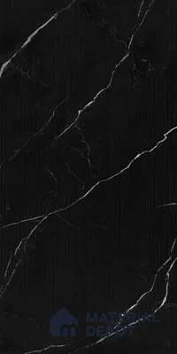 Marble Nero Marquina Wall & Floor Tile TL 07976 Jet Black 4 ft x 2 ft Matte Finish Vitrified Tile - 9 mm | Suitable For Living Room, Bedroom, Kitchen