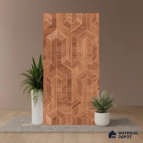 TL 07988 Venom Wood Brown 1200x600 mm Matte Finish Floor & Wall Tile - 9 mm (Random 4)