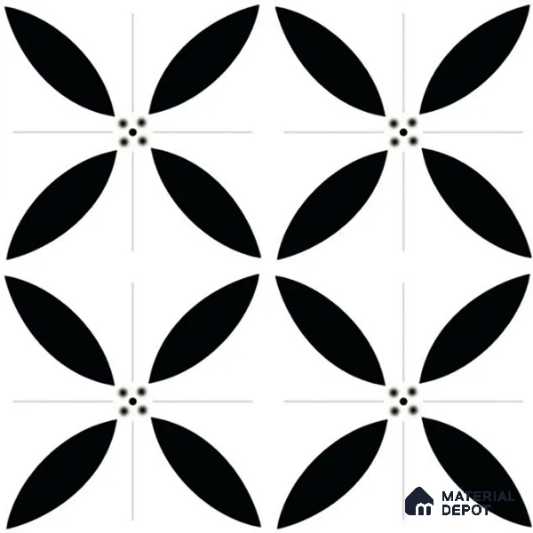 Moroccan Wall & Floor Tile TL 08013 Urban Clay Multi Colour 1 ft x 1 ft Ceramic Matte Finish - 9 mm | Suitable for Bathroom, Kitchen, Balcony | Please Expect a Slight Variation of Pattern