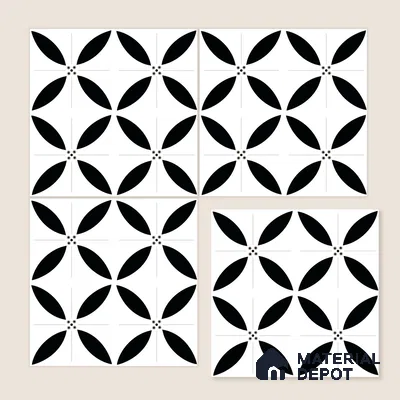 Moroccan Wall & Floor Tile TL 08013 Urban Clay Multi Colour 1 ft x 1 ft Porcelain Matte Finish - 9 mm | Suitable for Bathroom, Kitchen, Balcony | Please Expect a Slight Variation of Pattern