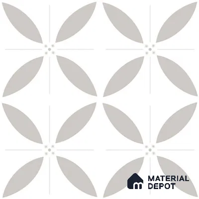 Moroccan Wall & Floor Tile TL 08014 Emberline Multi Colour 1 ft x 1 ft Ceramic Matte Finish - 9 mm | Suitable for Bathroom, Kitchen, Balcony | Please Expect a Slight Variation of Pattern