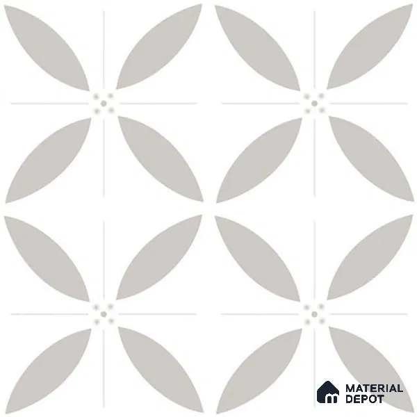 Moroccan Wall & Floor Tile TL 08014 Emberline Multi Colour 1 ft x 1 ft Ceramic Matte Finish - 9 mm | Suitable for Bathroom, Kitchen, Balcony | Please Expect a Slight Variation of Pattern