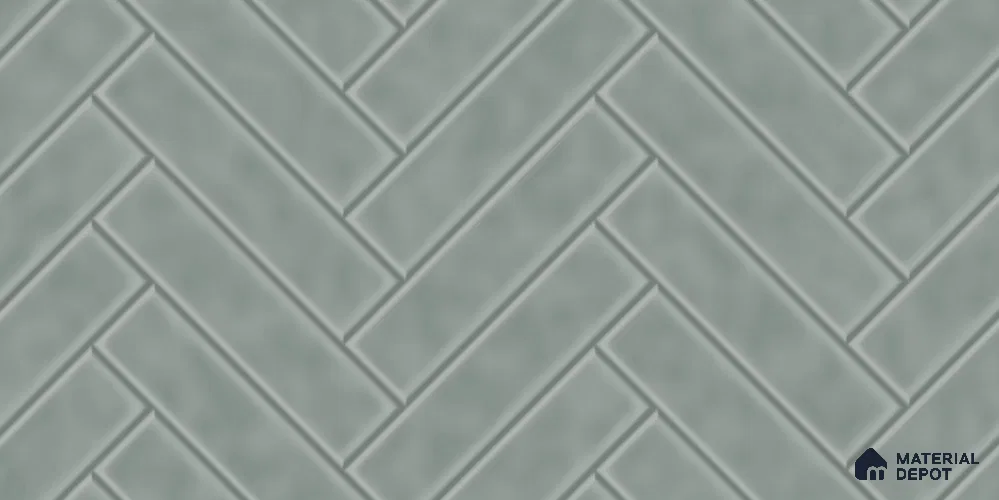 Faux Subway Tile TL 08024  Spring Drift Grey 2 ft x 1 ft Ceramic Glossy Finish - 9 mm | Suitable for Bathroom & Kitchen | Please Expect a Slight Variation of Pattern