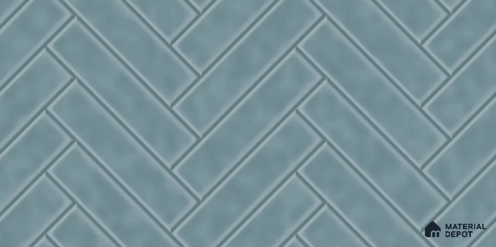 Faux Subway Tile TL 08025 Blue Whisper Blue 2 ft x 1 ft Ceramic Glossy Finish - 9 mm | Suitable for Bathroom & Kitchen | Please Expect a Slight Variation of Pattern