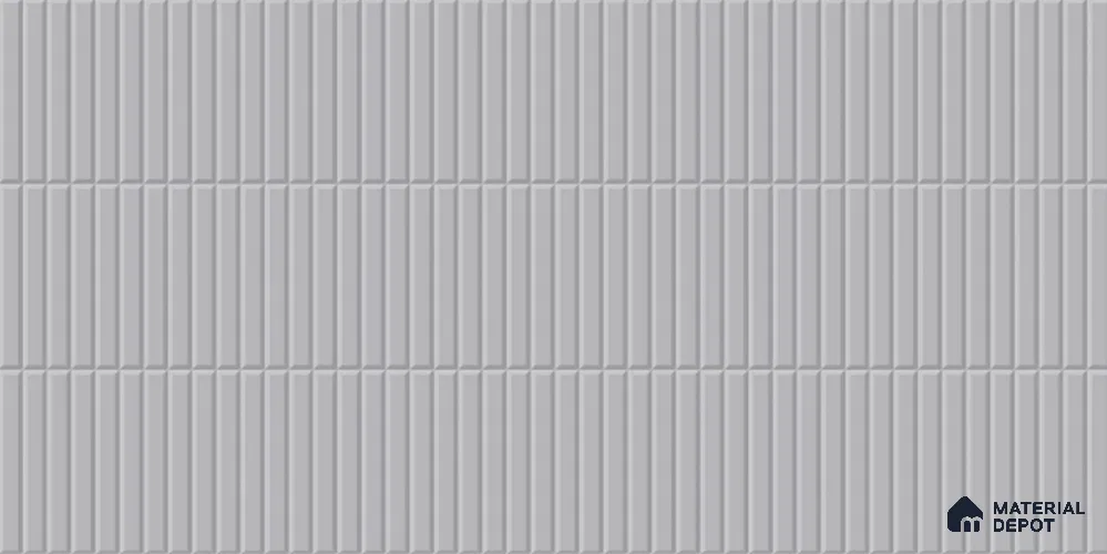 Faux Subway Tile TL 08027 C Fog Trace Grey 2 ft x 1 ft Ceramic Glossy Finish - 9 mm | Suitable for Bathroom & Kitchen | Please Expect a Slight Variation of Pattern