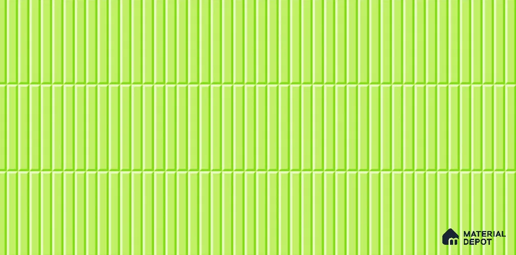 Faux Subway Tile TL 08028 C Mintstride Green 2 ft x 1 ft Ceramic Glossy Finish - 9 mm | Suitable for Bathroom & Kitchen | Please Expect a Slight Variation of Pattern