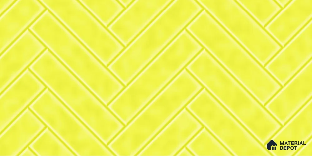 Faux Subway Tile TL 08030  Sunstep Yellow 2 ft x 1 ft Ceramic Glossy Finish - 9 mm | Suitable for Bathroom & Kitchen | Please Expect a Slight Variation of Pattern