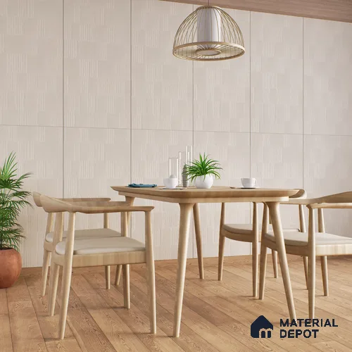 Highlighter Wall Tile TL 08031 B Saga Beige Barcode 4 ft x 2 ft Vitrified Matte Finish - 9 mm | Suitable For Bathroom, Accent/Feature Wall, Dining Area