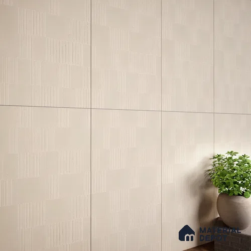 Highlighter Wall Tile TL 08031 B Saga Beige Barcode 4 ft x 2 ft Vitrified Matte Finish - 9 mm | Suitable For Bathroom, Accent/Feature Wall, Dining Area