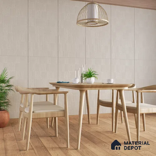 Highlighter Wall Tile TL 08031 D Sage Mist Barcode 2 ft x 2 ft Vitrified Matte Finish - 9 mm | Suitable For Bathroom, Accent/Feature Wall, Dining Area