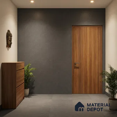 Punch Floor & Wall Tile TL 08031 G Saga Charcoal 4 ft x 2 ft Matte Finish Vitrified Tile - 9 mm | Suitable For Living Room, Bedroom, Bathoom
