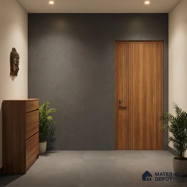 Punch Floor & Wall Tile TL 08031 G Saga Charcoal 4 ft x 2 ft Matte Finish Vitrified Tile - 9 mm | Suitable For Living Room, Bedroom, Bathoom