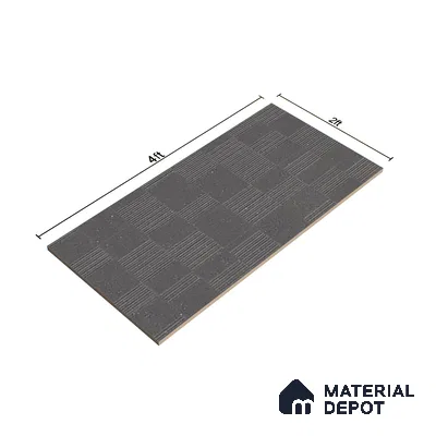 Highlighter Wall Tile TL 08031 H Saga Charcoal Barcode 4 ft x 2 ft Vitrified Matte Finish - 9 mm | Suitable For Bathroom, Accent/Feature Wall, Dining Area