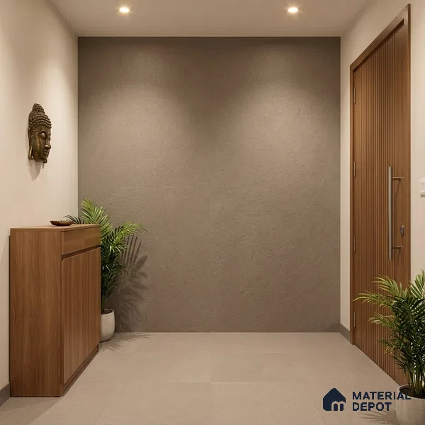 Punch Floor & Wall Tile TL 08031 I Saga Nut 4 ft x 2 ft Matte Finish Vitrified Tile - 9 mm | Suitable For Living Room, Bedroom, Bathoom