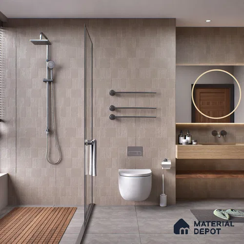 Highlighter Wall Tile TL 08031 J Saga Nut Barcode 4 ft x 2 ft Vitrified Matte Finish - 9 mm | Suitable For Bathroom, Accent/Feature Wall, Dining Area