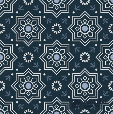 Moroccan Tile TL 08032 Seoni Black Black 2 ft x 2 ft Vitrified Matte Finish - 9 mm | Suitable For Kitchen Backspash, Accent/Feature Wall, Dining Area | Please Expect a Slight Variation of Pattern