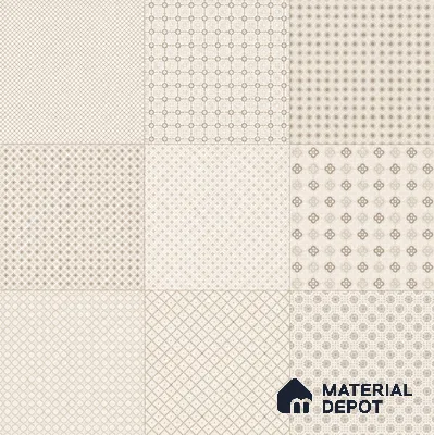 Moroccan Tile TL 08042 Corbi Beige Beige 2 ft x 2 ft Vitrified Matte Finish - 9 mm | Suitable For Balcony, Bathroom, Dining Area | Please Expect a Slight Variation of Pattern