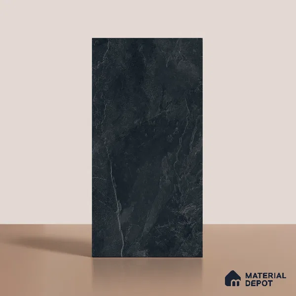 Stone Look Floor & Wall Tile TL 08087 B Archie Nero 4 ft x 2 ft Vitrified Matte Finish - 9 mm