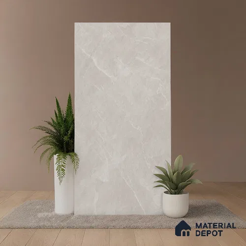 Marble Look Floor & Wall Tile TL 08087 C Archie Bianco 4 ft x 2 ft Vitrified Matte Finish - 9 mm