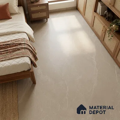 Stone Look Floor & Wall Tile TL 08087 H Archie Beige 6 ft x 4 ft Vitrified Matte Finish - 9 mm | Adhesive and Spacers Must be Used During Installation