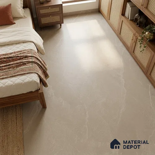 Stone Look Floor & Wall Tile TL 08087 H Archie Beige 6 ft x 4 ft Vitrified Matte Finish - 9 mm | Adhesive and Spacers Must be Used During Installation