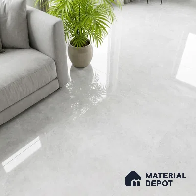 Marble Look Floor & Wall Tile TL 08089 B Bulgari Grey 4 ft x 2 ft Vitrified Glossy Finish - 9 mm (Sample)