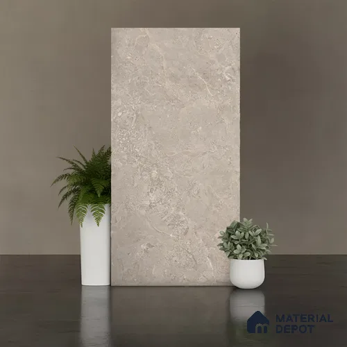 Stone Look Floor & Wall Tile TL 08091 B Caspain Taupe Endless Rustic 4 ft x 2 ft Vitrified Matte Finish - 9 mm